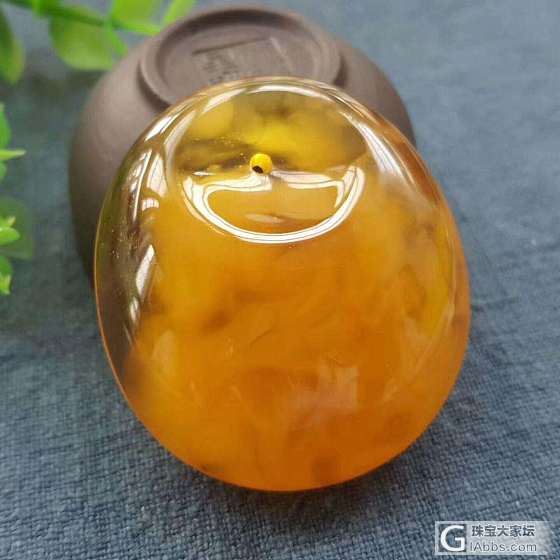 精选纯天然蜜糖色随型吊坠