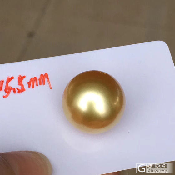 收藏品质！菲律宾浓金茶金变态金！透亮血浓金珠！色泽鲜美浓郁！正圆强光孔后无暇！1..._海水珍珠