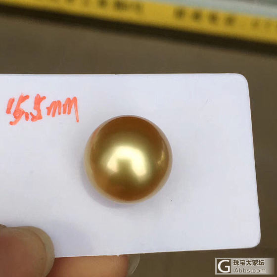 收藏品质！菲律宾浓金茶金变态金！透亮血浓金珠！色泽鲜美浓郁！正圆强光孔后无暇！1..._海水珍珠