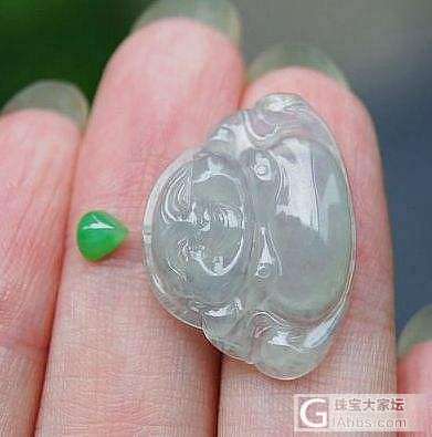 【花好月圆翡翠阁】饱满翡翠A货欢喜笑佛5尊。_挂件翡翠