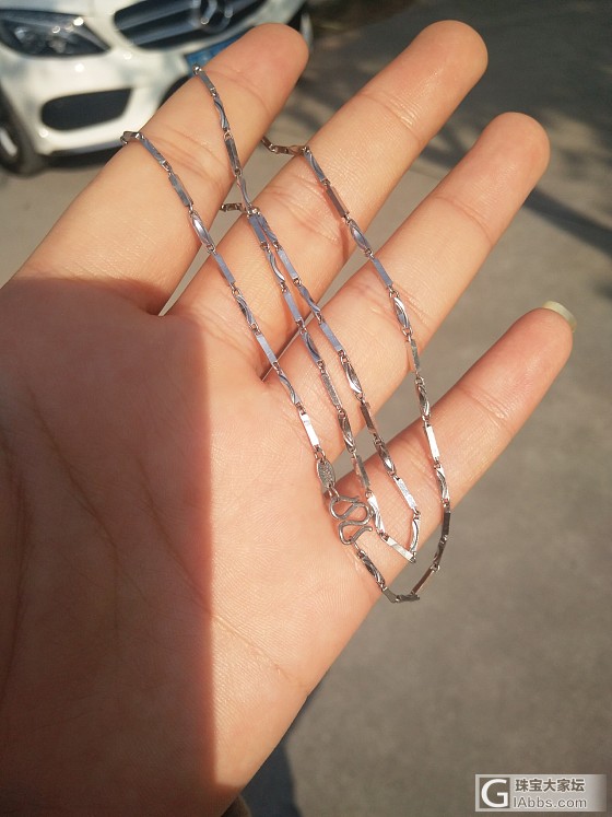 六福铂金pt999白金项链缺钱超低价转_项链铂
