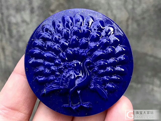 牛货孔雀开屏_牌子青金石