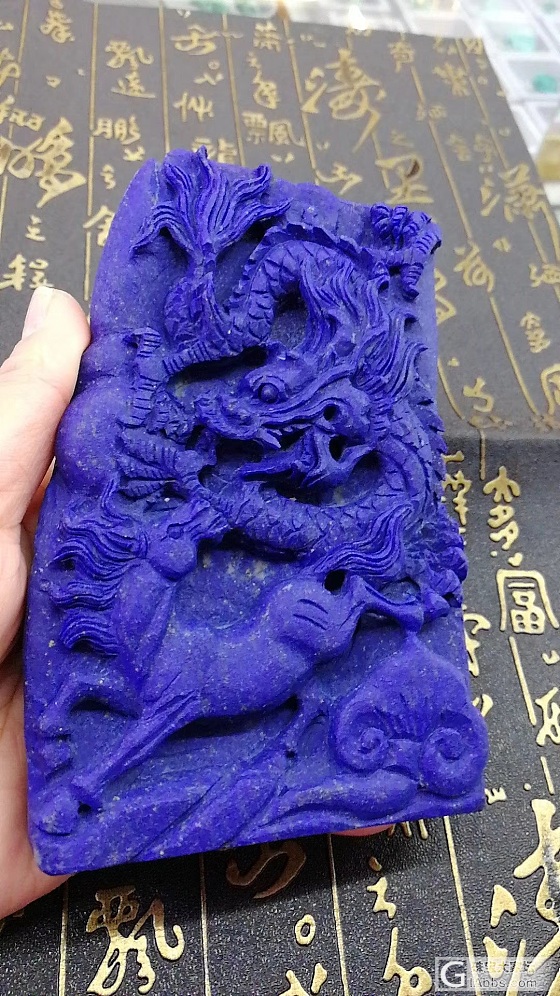 青金雕刻_雕刻青金石