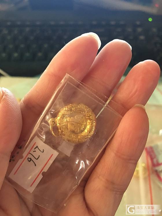 周大福老版福星宝宝金条真情十克打包潮宏基天鑫洋金条_吊坠金