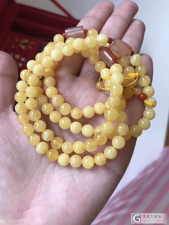 大刀出蜜蜡手串_珠串蜜蜡