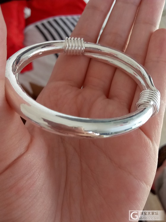 出一只手工推圈_手镯银