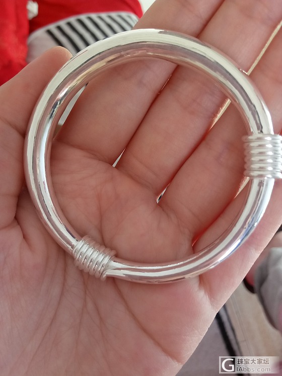 出一只手工推圈_手镯银