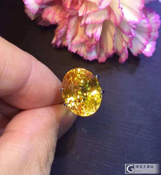 ##中颐旗舰收藏级别黄色蓝宝石##  15.26ct  AIGS证书_刻面宝石蓝宝石中颐彩色宝石