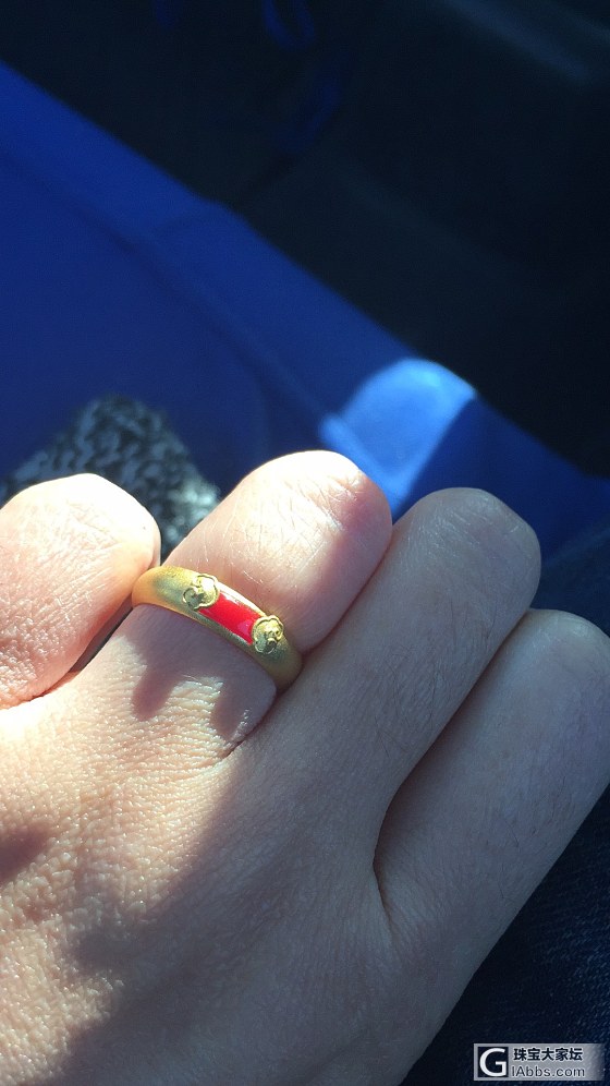 开会好无聊，发个老铺戒指消遣下_戒指金