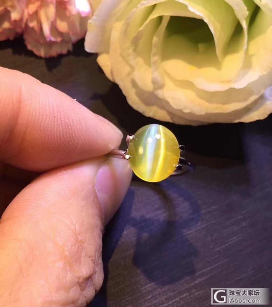 ##中颐斯里兰卡蜜糖色猫眼##  5.11ct  GRS证书_蛋面猫眼金绿宝石中颐彩色宝石