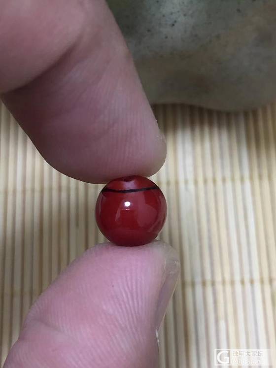 阿卡牛血红珊瑚圆珠：1.01克，3份2面以上全完美_珊瑚吊坠
