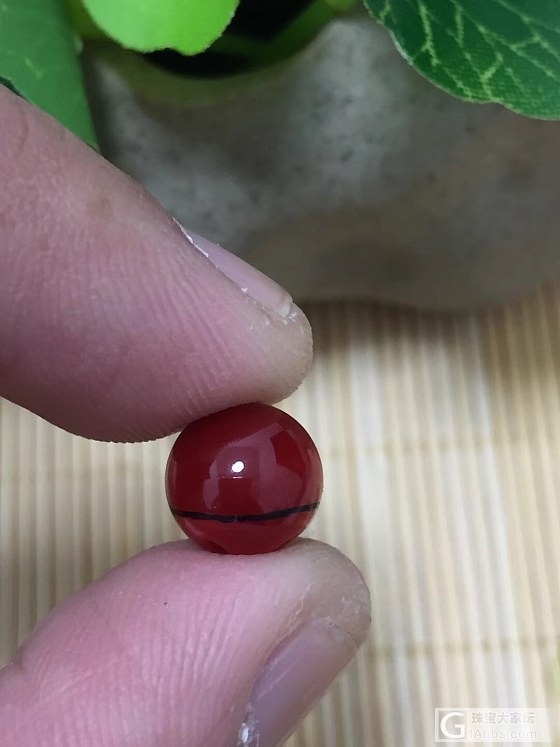 阿卡牛血红珊瑚圆珠：1.01克，3份2面以上全完美_珊瑚吊坠