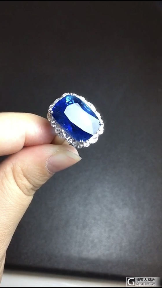 20克拉 缅甸 抹谷稀有产地_戒指蓝宝石