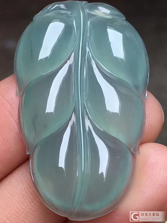 翡翠叶子_挂件翡翠