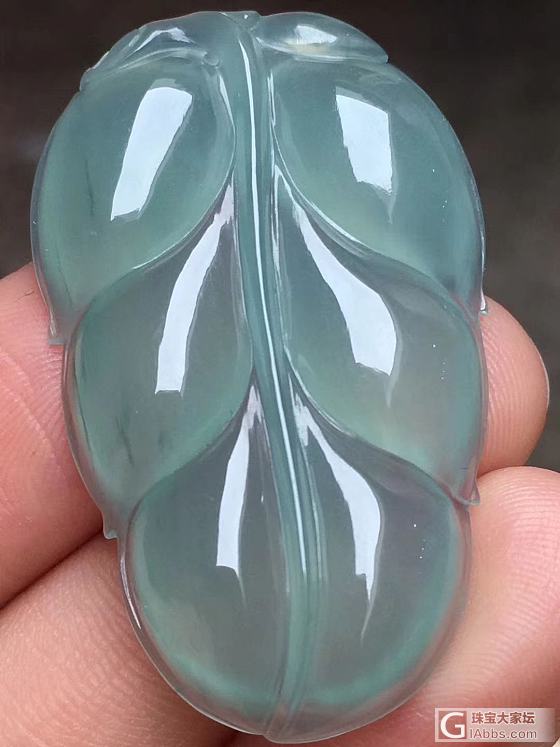翡翠叶子_挂件翡翠