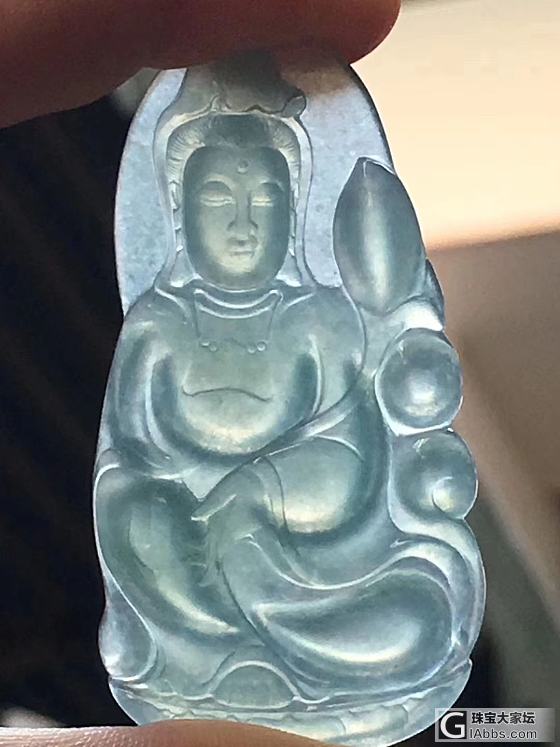 翡翠动态观音_挂件翡翠