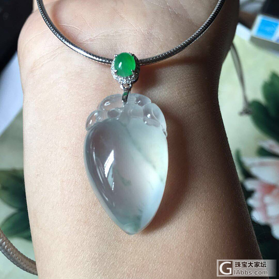 天气好，晒晒我的大宝贝_吊坠翡翠