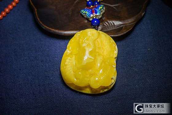 推荐 俄料自然氧化老白花蜡天然蜜蜡如意吊坠项链毛衣链现货男女_琥珀蜜蜡