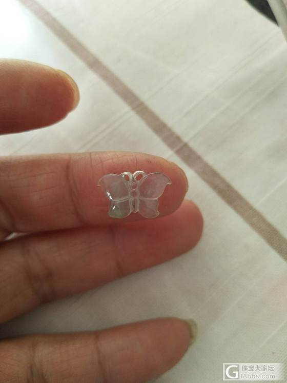 翡翠蝴蝶_挂件翡翠