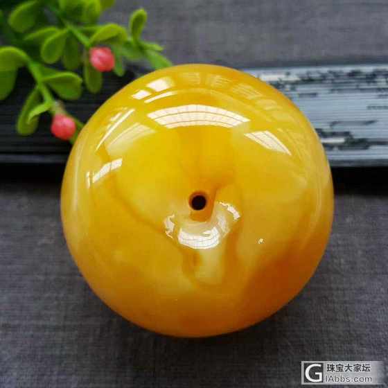 56.23克纯天然无优化无烤色极品俄料满蜡鸡油黄重器平安扣_平安扣蜜蜡