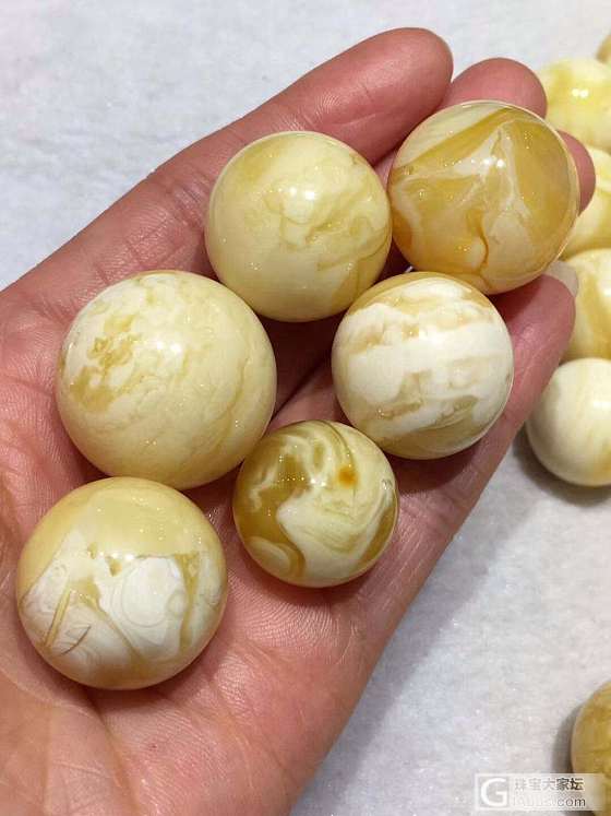 俄料白蜡珠子_配件琥珀蜜蜡