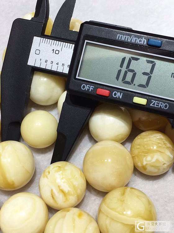 俄料白蜡珠子_配件琥珀蜜蜡
