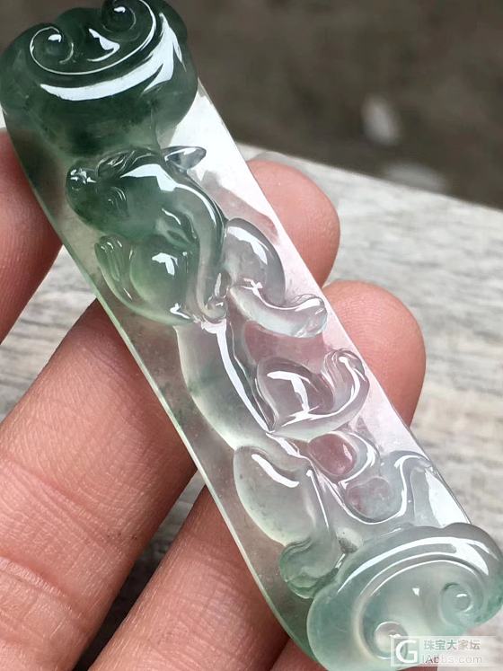 翡翠麒麟如意牌_翡翠
