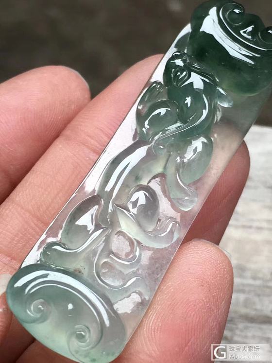 翡翠麒麟如意牌_翡翠