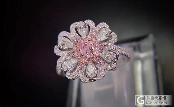 极美～GIA粉钻现货_戒指彩钻