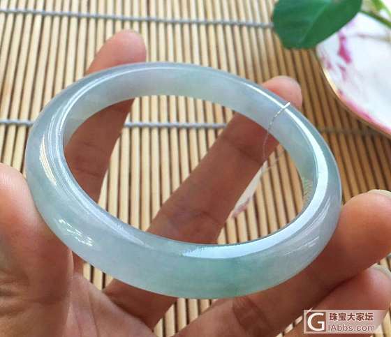 糯冰细条小清新手镯。_手镯翡翠