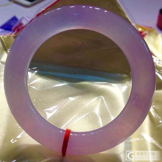 高冰粉紫翡翠圆条手镯，57_手镯翡翠