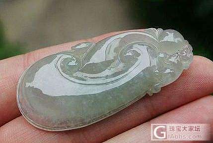 【花好月圆翡翠阁】几款优雅靓丽翡翠A货如意。_挂件翡翠