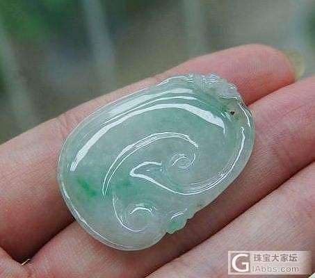 【花好月圆翡翠阁】几款优雅靓丽翡翠A货如意。_挂件翡翠