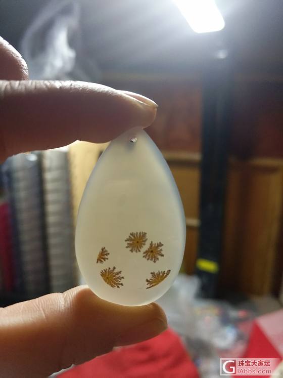 纯天然草花吊坠_银手镯挂件玛瑙