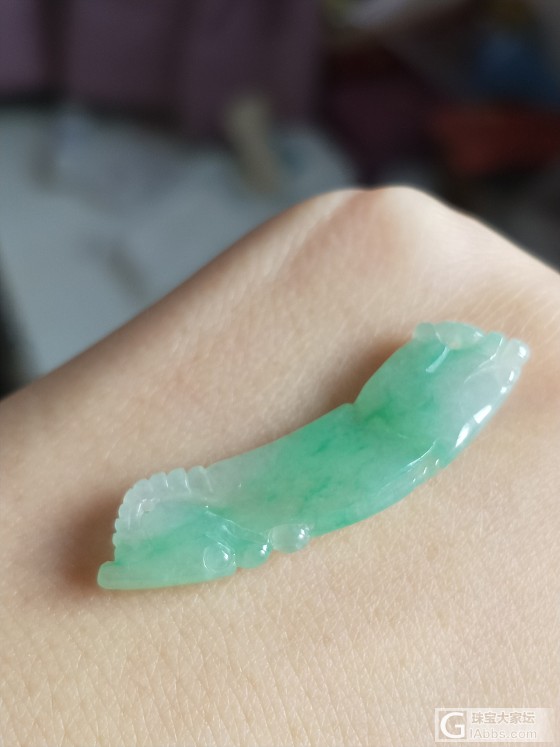 小玉璜，种水不错的小东西！_挂件翡翠