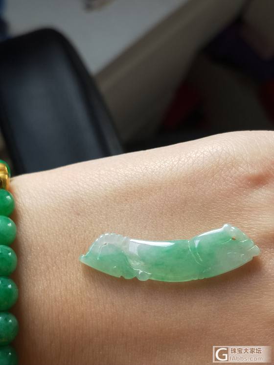 小玉璜，种水不错的小东西！_挂件翡翠