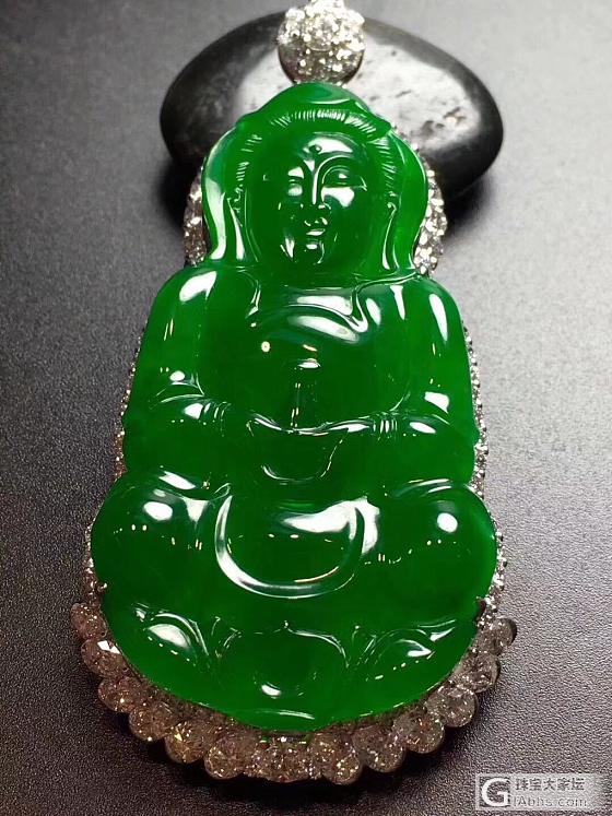有些翡翠，一眼足矣。翡翠观音吊坠_翡翠
