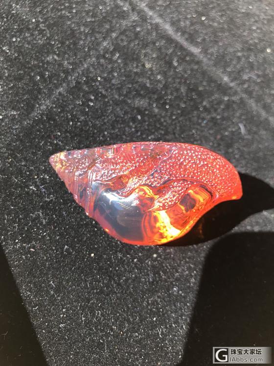 海螺姑娘_雕刻琥珀