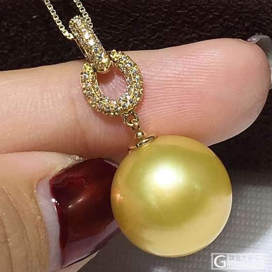 客定15mm大金蛋  天然本色金  美腻美腻滴[色]舔屏吧[调皮]要不要复制的[..._吊坠珍珠
