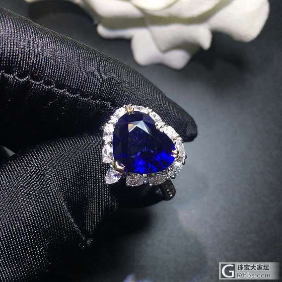 《馨纳珠宝》成品美货  6.52克拉蓝宝石戒指💍_戒指蓝宝石