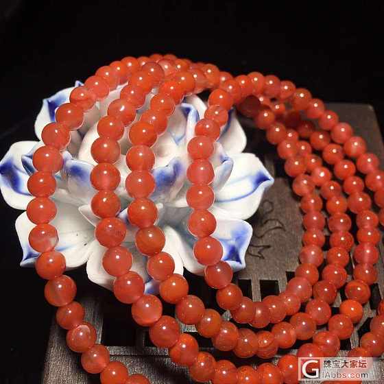 南红佛珠 色美价低_珠串南红