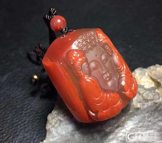 释迦摩尼_挂件南红