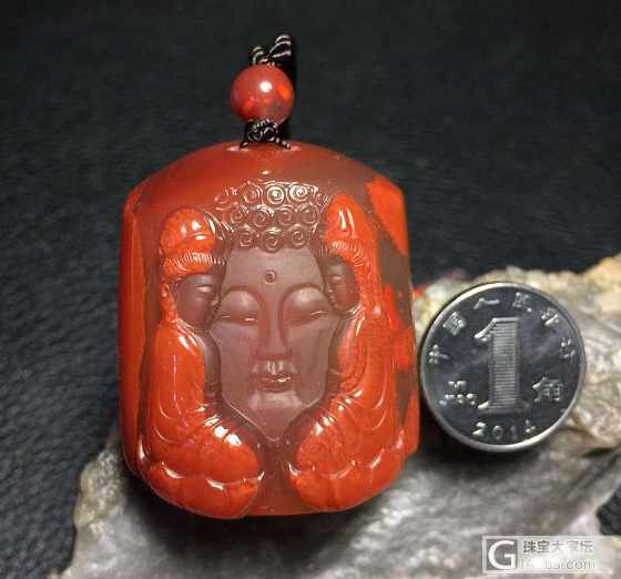 释迦摩尼_挂件南红
