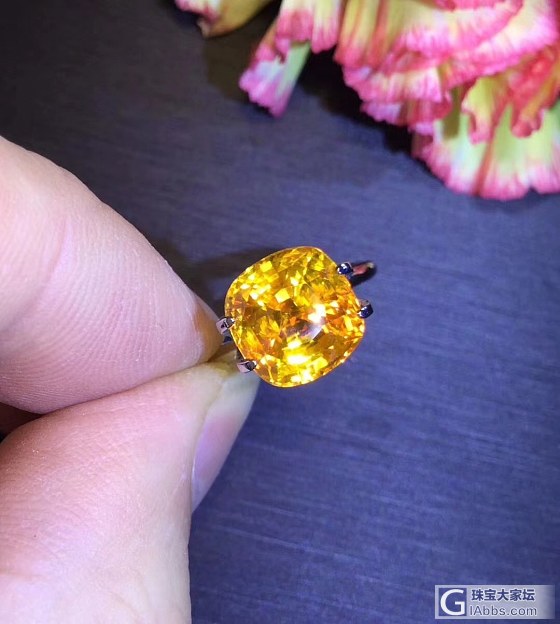 ##中颐天然黄色蓝宝石##  5.93ct  AIGS证书_刻面宝石蓝宝石中颐彩色宝石