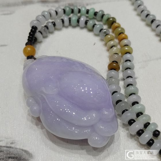 肥肥的紫罗兰佛手瓜_挂件翡翠