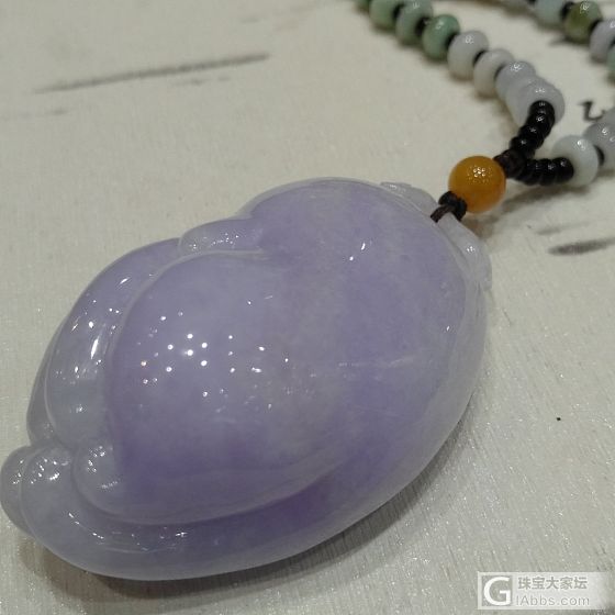 肥肥的紫罗兰佛手瓜_挂件翡翠