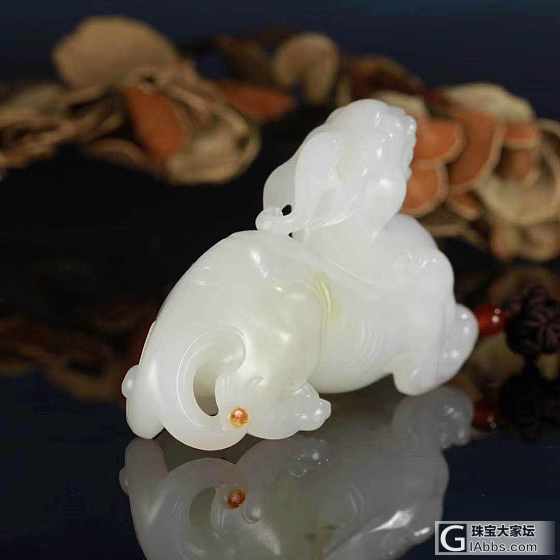 【爱玉玉铺】省级大师钱建峰老师作品 瑞兽_和田玉挂件