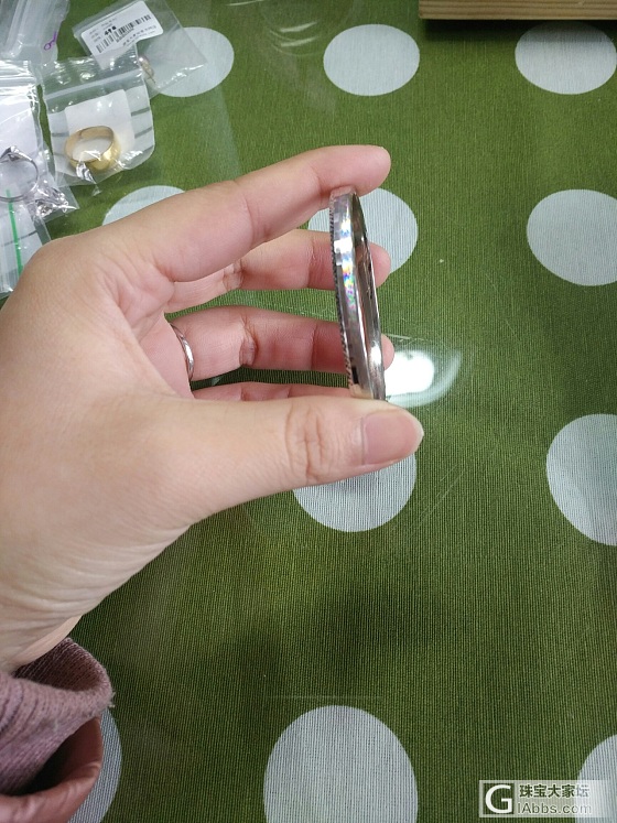 铂金七彩拉丝手镯_手镯铂