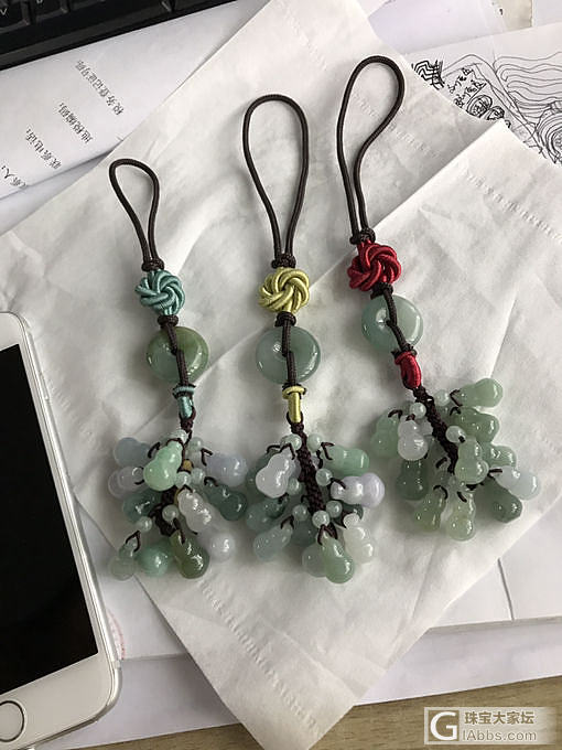 新手工，好看不_挂饰手工diy翡翠