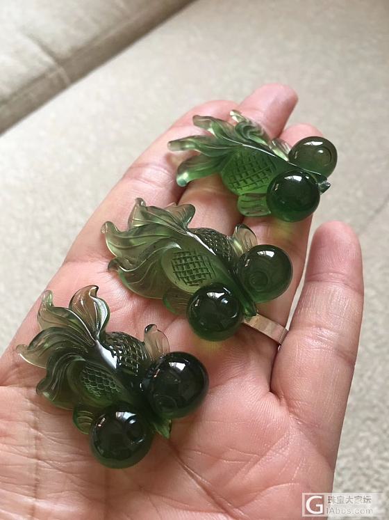 岫玉金鱼_雕刻岫岩玉